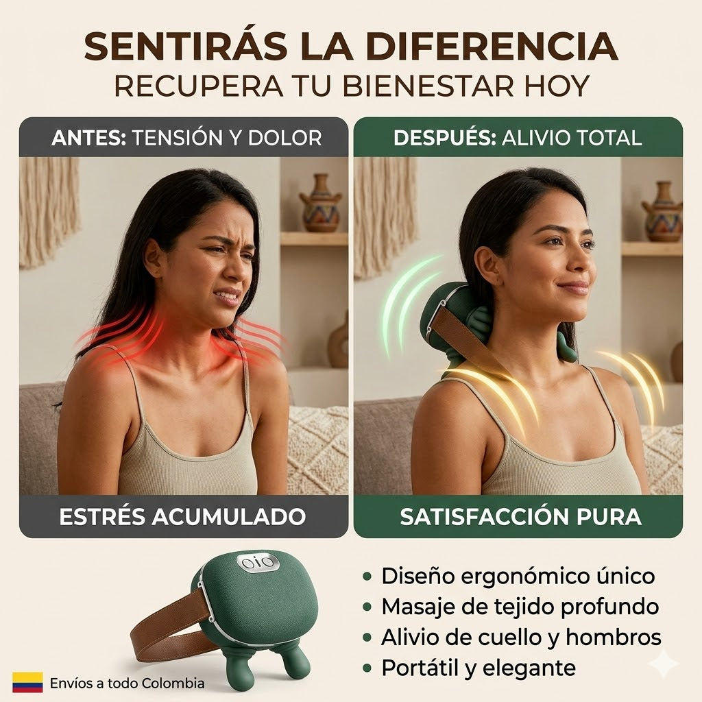 💥 Reduce Dolor y Estrés Desde el Primer Uso – Alivia tensión y estrés en minutos